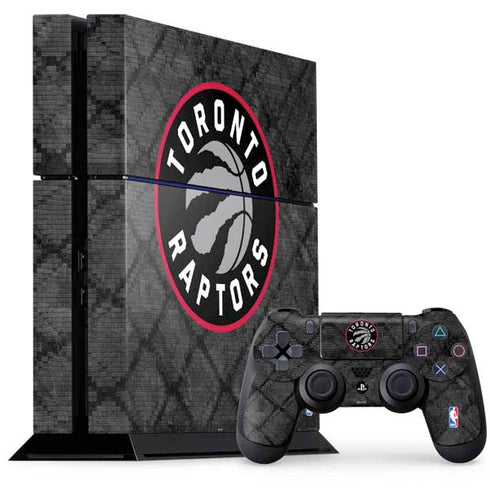 NBA Toronto Raptors Black Rust PS4 Console and Controller Bundle Skin