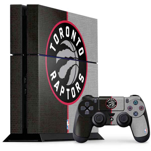 NBA Toronto Raptors Split Canvas PS4 Console and Controller Bundle Skin