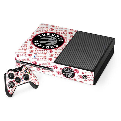 NBA Toronto Raptors Logo Blast Xbox One Console and Controller Bundle Skin