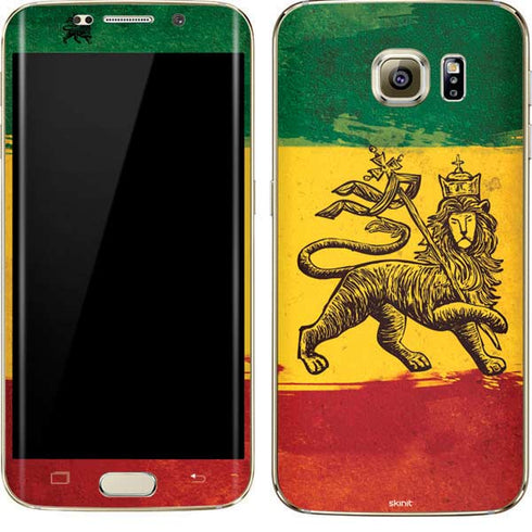 The Lion of Judah Rasta Flag Galaxy S7 Edge Skin