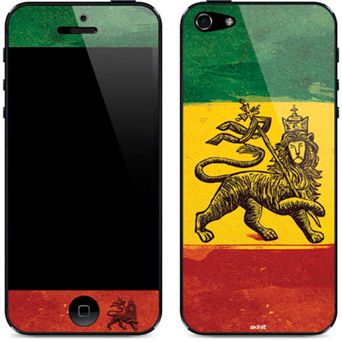 The Lion of Judah Rasta Flag iPhone 5/5s/5SE Skin
