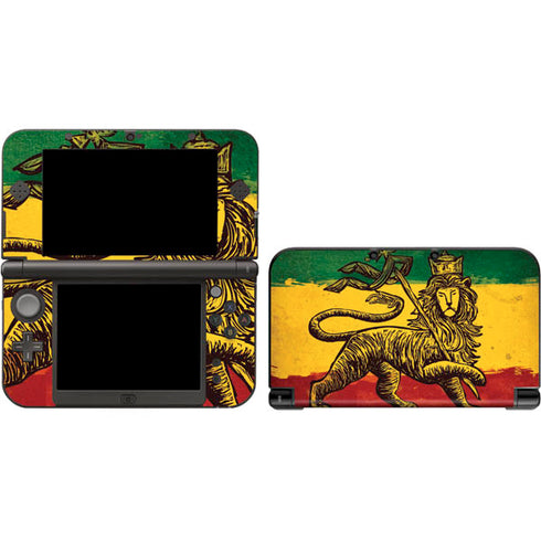 The Lion of Judah Rasta Flag 3DS XL 2015 Skin