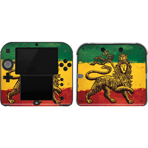 The Lion of Judah Rasta Flag Nintendo 2DS Skin