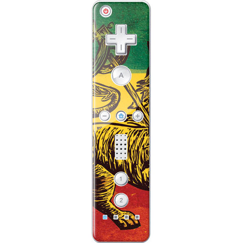 The Lion of Judah Rasta Flag Wii Remote Controller Skin