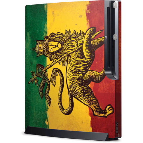 The Lion of Judah Rasta Flag Playstation 3 & PS3 Slim Skin