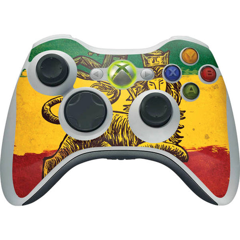 The Lion of Judah Rasta Flag Xbox 360 Wireless Controller Skin