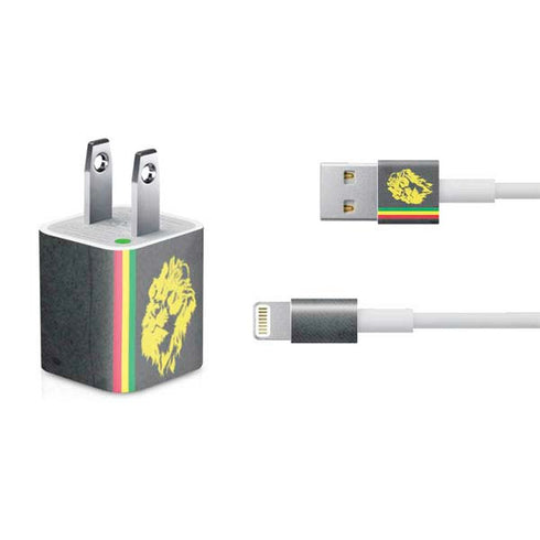Vertical Banner - Lion of Judah iPhone Charger (5W USB) Skin