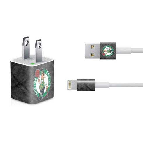 NBA Boston Celtics Dark Rust iPhone Charger (5W USB) Skin