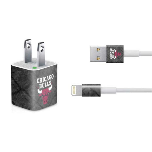 NBA Chicago Bulls Dark Rust iPhone Charger (5W USB) Skin