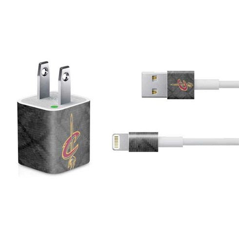 NBA Cleveland Cavaliers Dark Rust iPhone Charger (5W USB) Skin