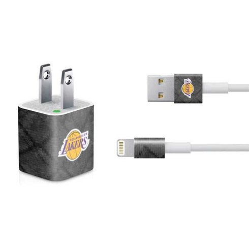NBA Los Angeles Lakers Dark Rust iPhone Charger (5W USB) Skin