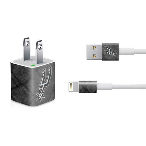 NBA San Antonio Spurs Dark Rust iPhone Charger (5W USB) Skin