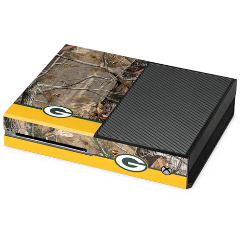 NFL Realtree Camo Green Bay Packers Xbox One Console Skin