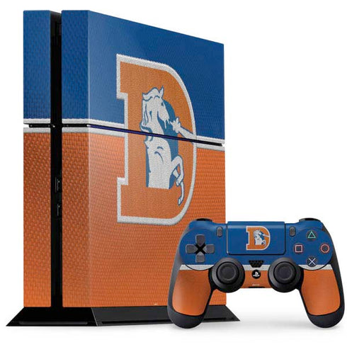 NFL Denver Broncos Vintage PS4 Console and Controller Bundle Skin