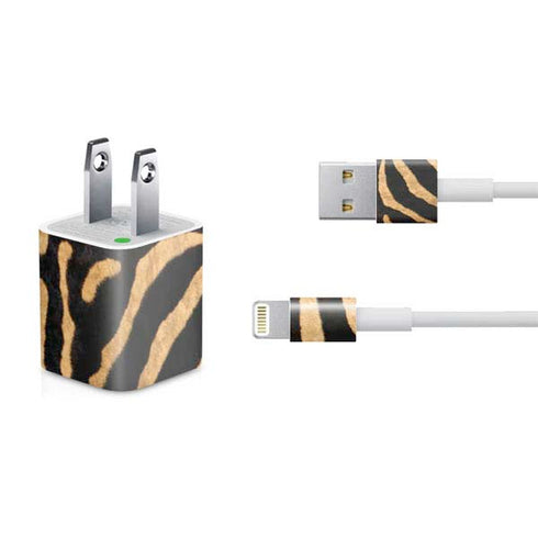 Zebra Animal Print iPhone Charger (5W USB) Skin