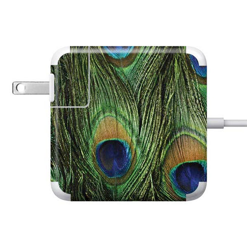 Peacock Animal Print 85W Power Adapter (15 and 17 inch MacBook Pro Charger) Skin