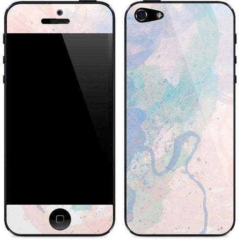 Rose Quartz & Serenity Splatter iPhone 5/5s/5SE Skin