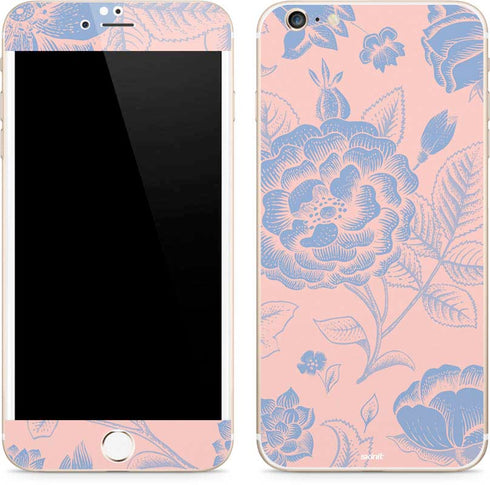 Rose Quartz & Serenity Floral iPhone 6/6s Plus Skin