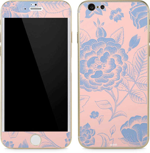 Rose Quartz & Serenity Floral iPhone 6/6s Skin