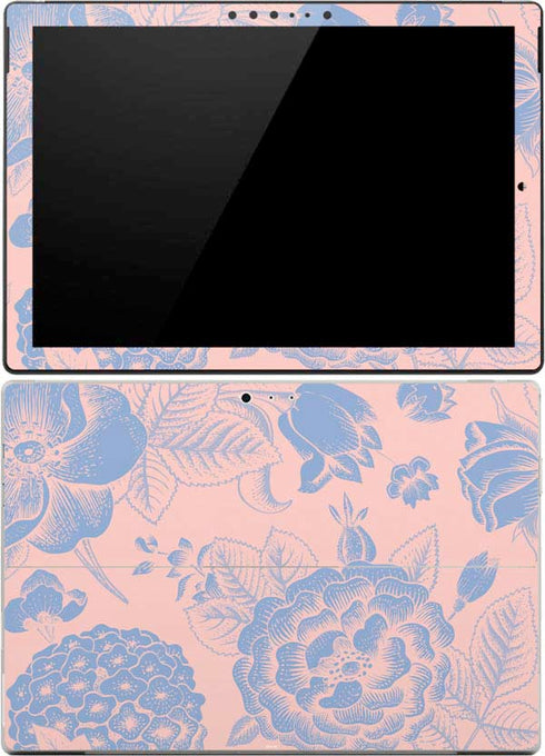 Rose Quartz & Serenity Floral Surface Pro 4 Skin