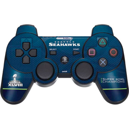 NFL Seattle Seahawks Super Bowl XLVIII PS3 Dual Shock wireless controller Skin