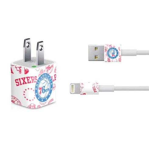 NBA Philadelphia 76ers Blast iPhone Charger (5W USB) Skin