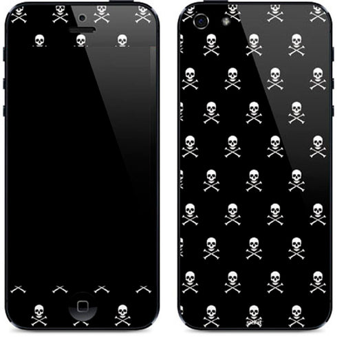 Skull and Crossbones (white) iPhone 5/5s/5SE Skin