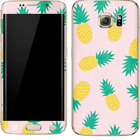 Summer Pineapples Galaxy S7 Edge Skin