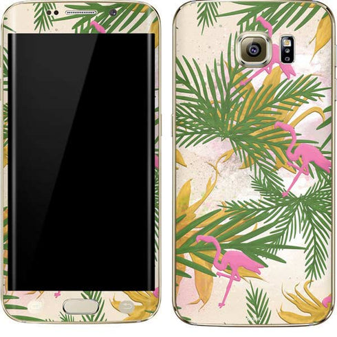Flamingo Pattern Galaxy S7 Edge Skin