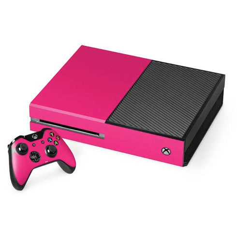 HOT Pink Solid Xbox One Console and Controller Bundle Skin