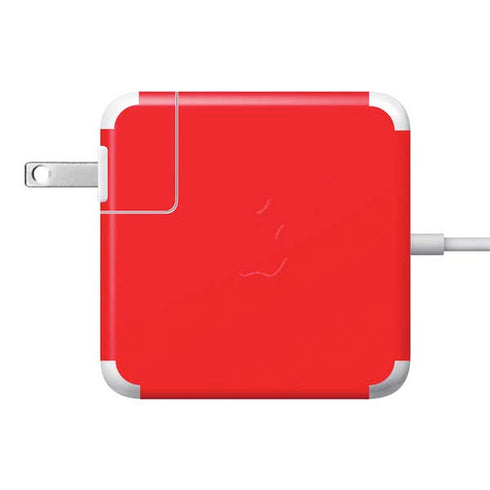 Red Solid 85W Power Adapter (15 and 17 inch MacBook Pro Charger) Skin