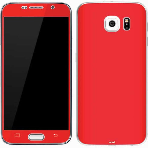 Red Solid Galaxy S7 Skin