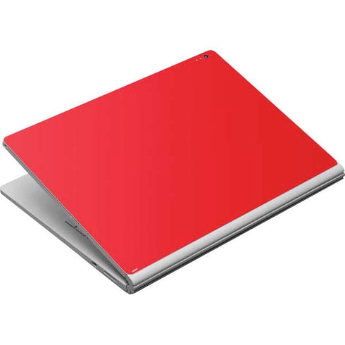 Red Solid Surface Book Skin