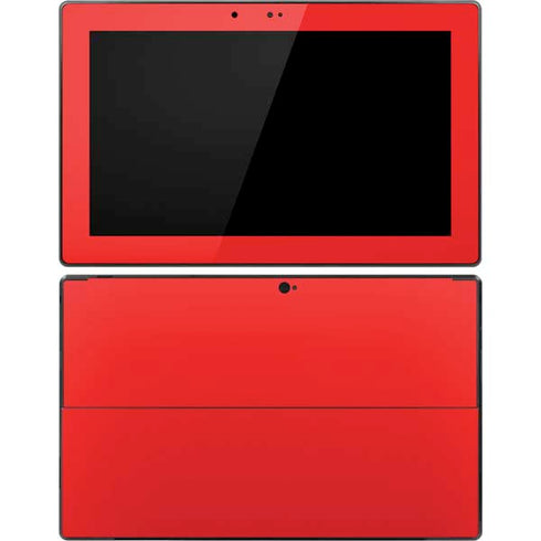 Red Solid Surface Pro Tablet Skin
