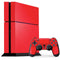 Red Solid PS4 Console and Controller Bundle Skin