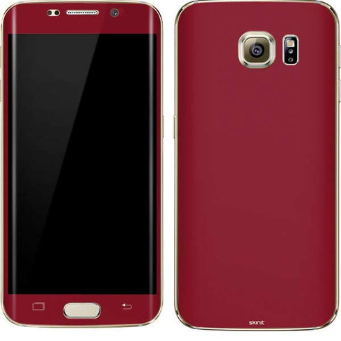 Burgundy Solid Galaxy S7 Edge Skin
