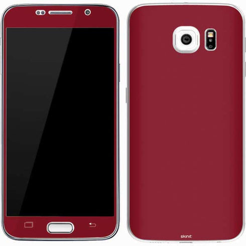 Burgundy Solid Galaxy S7 Skin