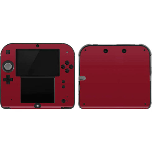 Burgundy Solid Nintendo 2DS Skin