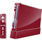 Burgundy Solid Wii (Includes 1 Controller) Skin