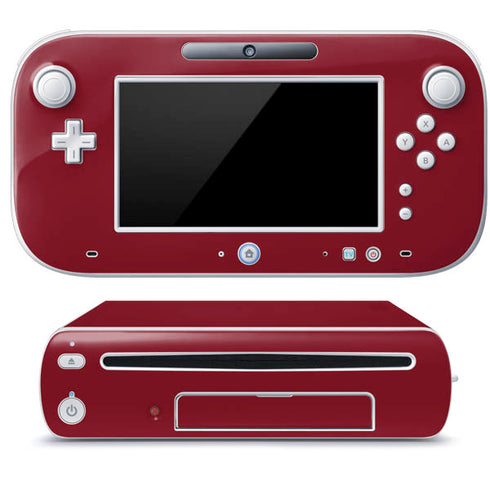 Burgundy Solid Wii U (Console + 1 Controller) Skin