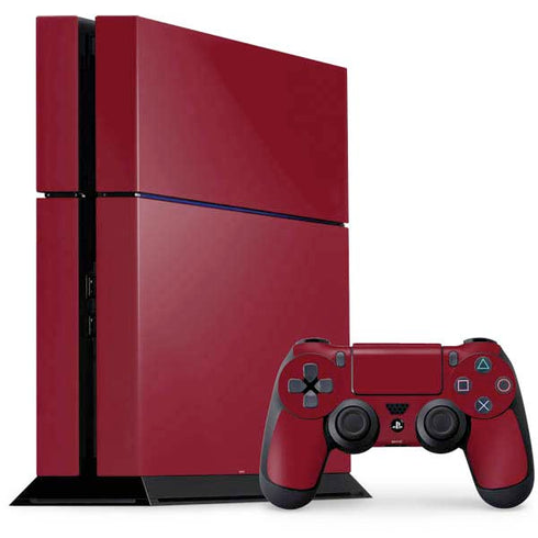 Burgundy Solid PS4 Console and Controller Bundle Skin