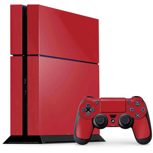 Upsdell Red PS4 Console and Controller Bundle Skin
