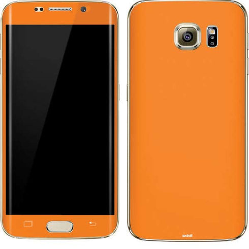 Orange Solid Galaxy S7 Edge Skin