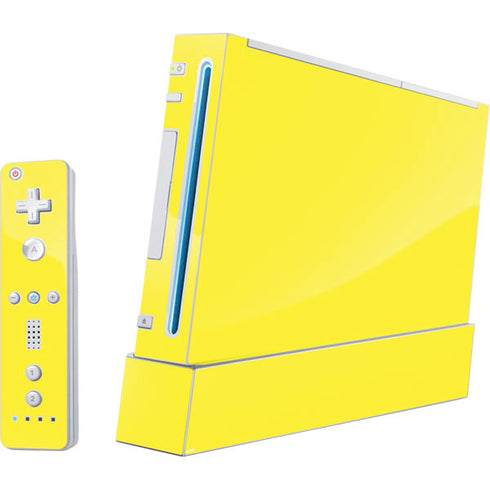 Yellow Solid Wii (Includes 1 Controller) Skin