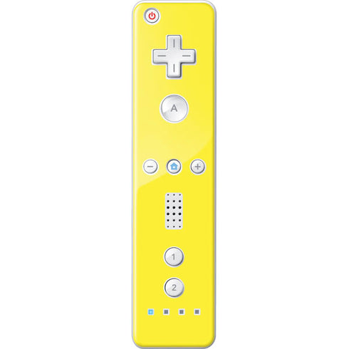 Yellow Solid Wii Remote Controller Skin
