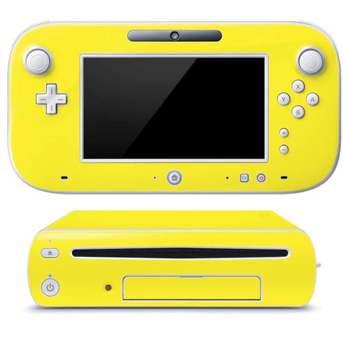 Yellow Solid Wii U (Console + 1 Controller) Skin