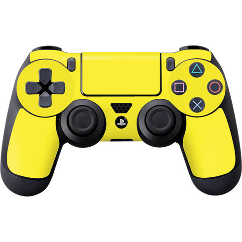 Yellow Solid PS4 Controller Skin
