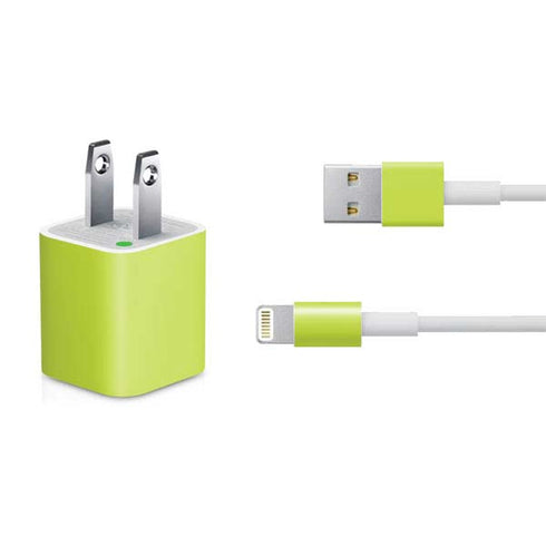Lime Solid iPhone Charger (5W USB) Skin