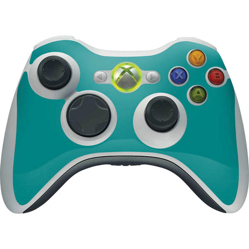 Teal Blue Solid Xbox 360 Wireless Controller Skin