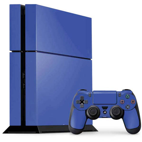 Blue Solid PS4 Console and Controller Bundle Skin